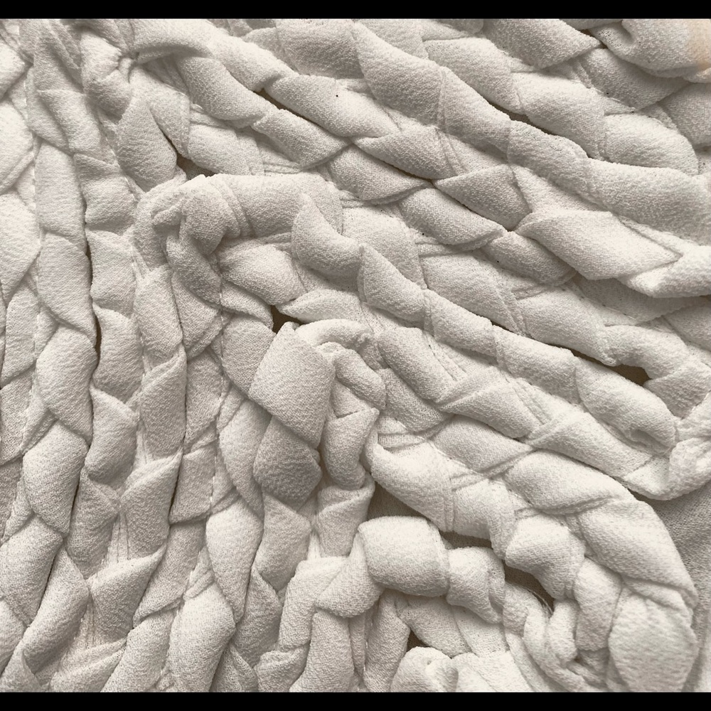 Revolve White Braided Strapless Mini Dress - Picture 3 of 3